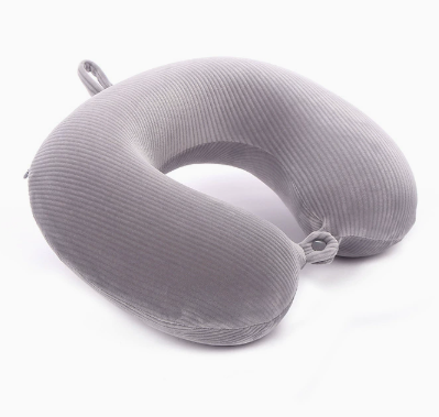Polka Dot Travel Neck Pillow with Micro Beads U Shape Support Lightweight