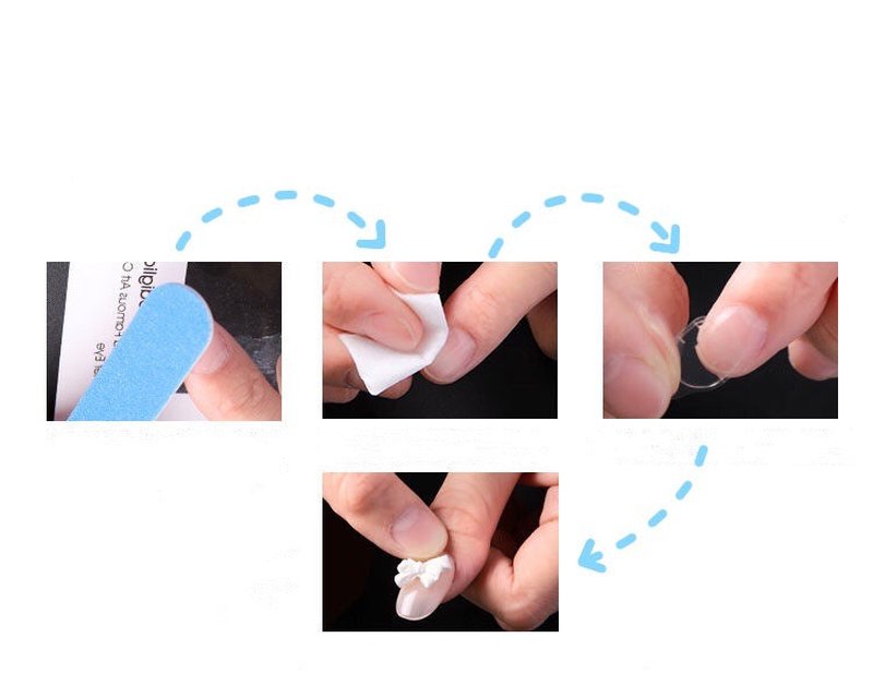 Custom Handmade Press-On Nails with Application Kit