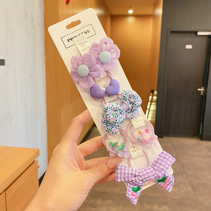 Children's Hair Accessories Head Flower Princess Hairpin Set for Girls