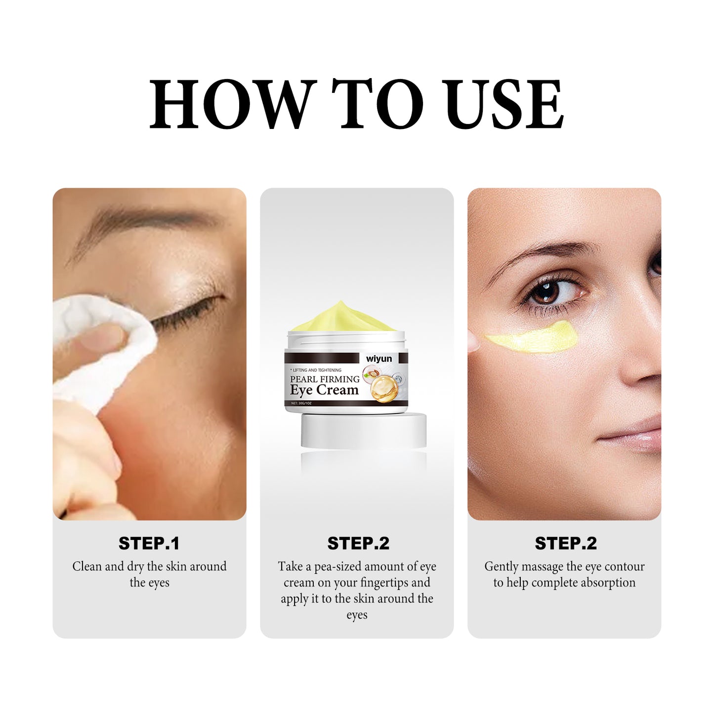 Hydrating Eye Cream for Dark Circles and Puffiness - Niacinamide Formula