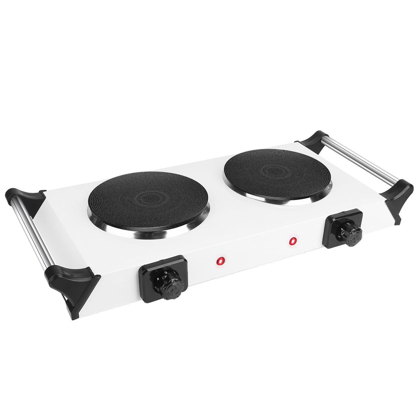 2000W Electric Dual Burner Hot Plate - Portable Coil Stove