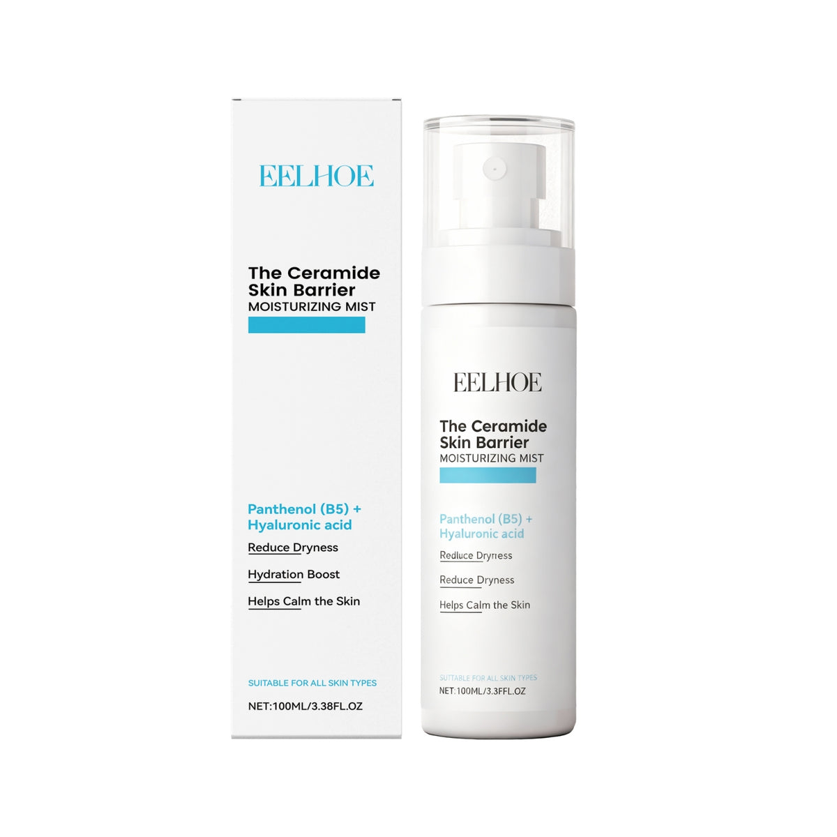 Hydrating Facial Mist Spray - 100ml Moisturizer & Skin Hydration