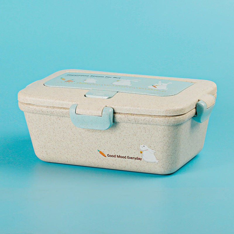 Japanese Bento Sushi Box with Cutlery Set - Multiple Colors