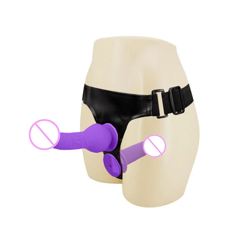 Silicone Adult Wellness Wearable Penis - Double Headed, Multiple Colors