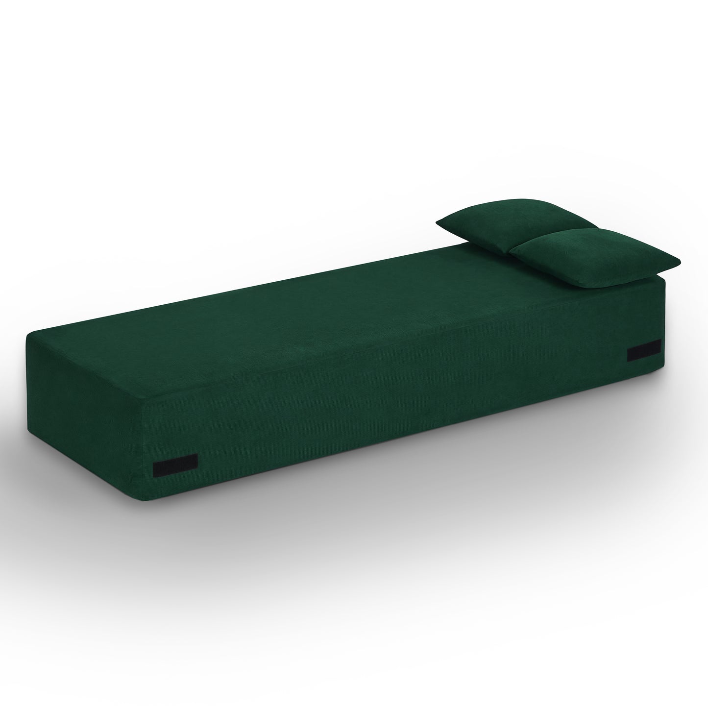 Compact 3-Seater Sofa - No Assembly, Modern Green Couch
