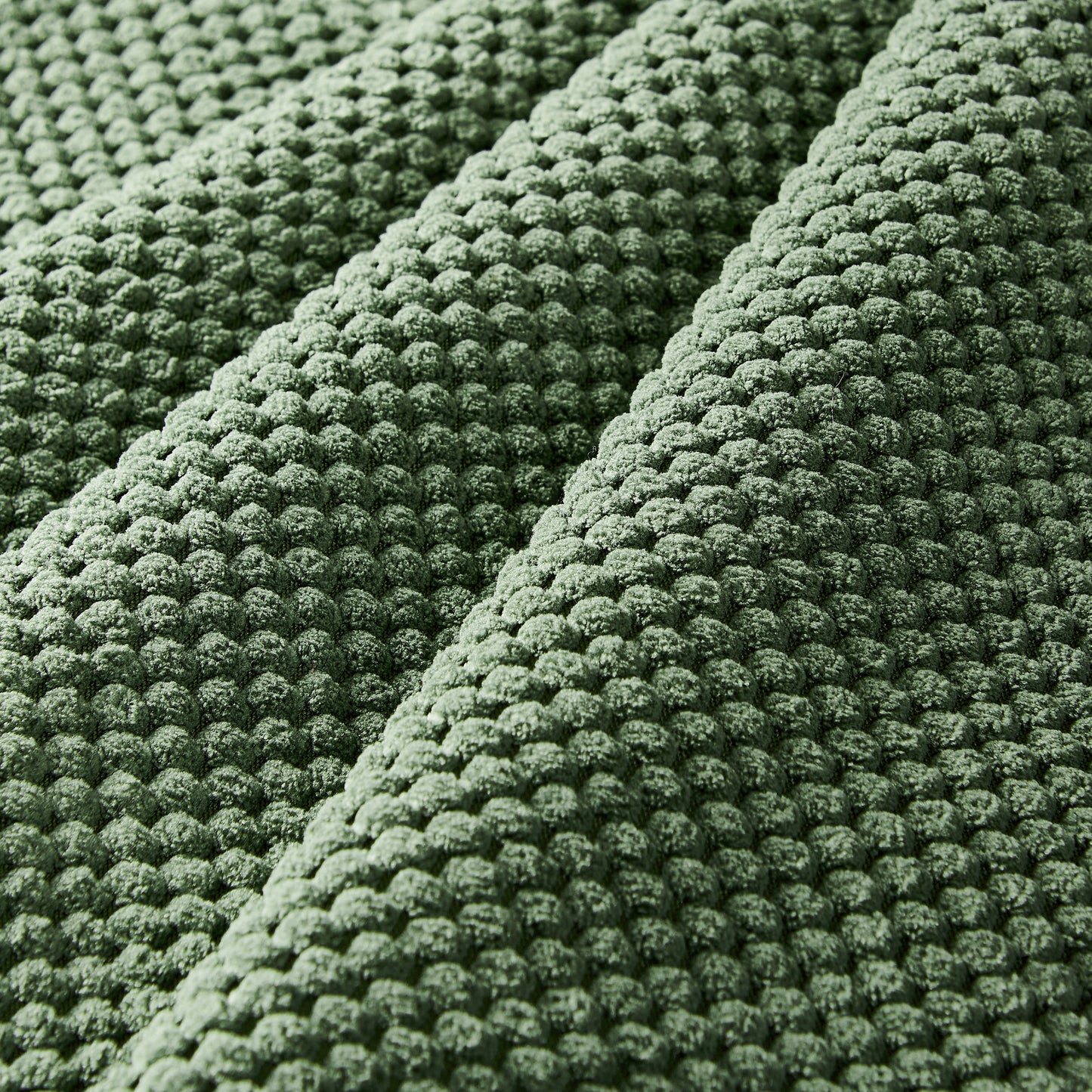 Overstuffed Ergonomic Recliner Chair - Army Green Fabric