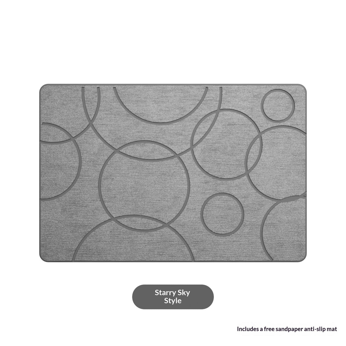 Diatomaceous Mud Carving Bathroom Floor Mat - Water-Absorbing, Quick-Dry, Non-Slip, Modern Minimalist Design