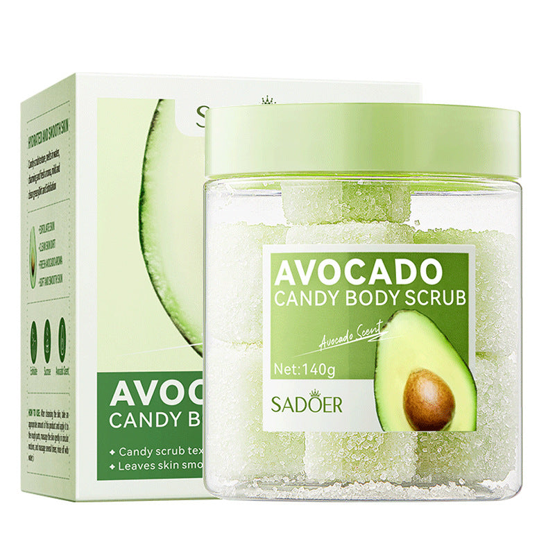 Candy Facial Scrub Moisturizing Gel - Lavender, Rose, Avocado 140g