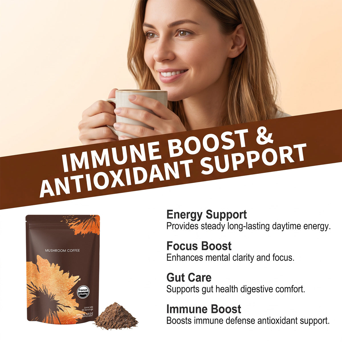 Mushroom Extract Coffee Powder 180g