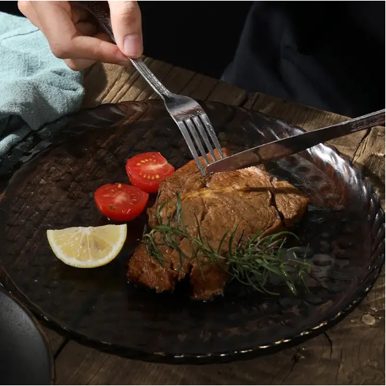 Premium Stainless Steel Cutlery Set - 4-Piece Flatware for Home