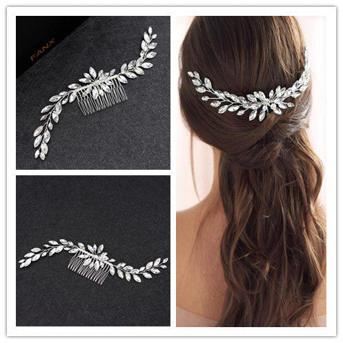 Rhinestone Bridal Headdress with Wire