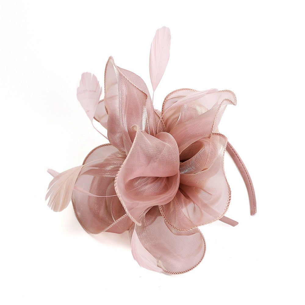 3D Flower Organza Hair Clip