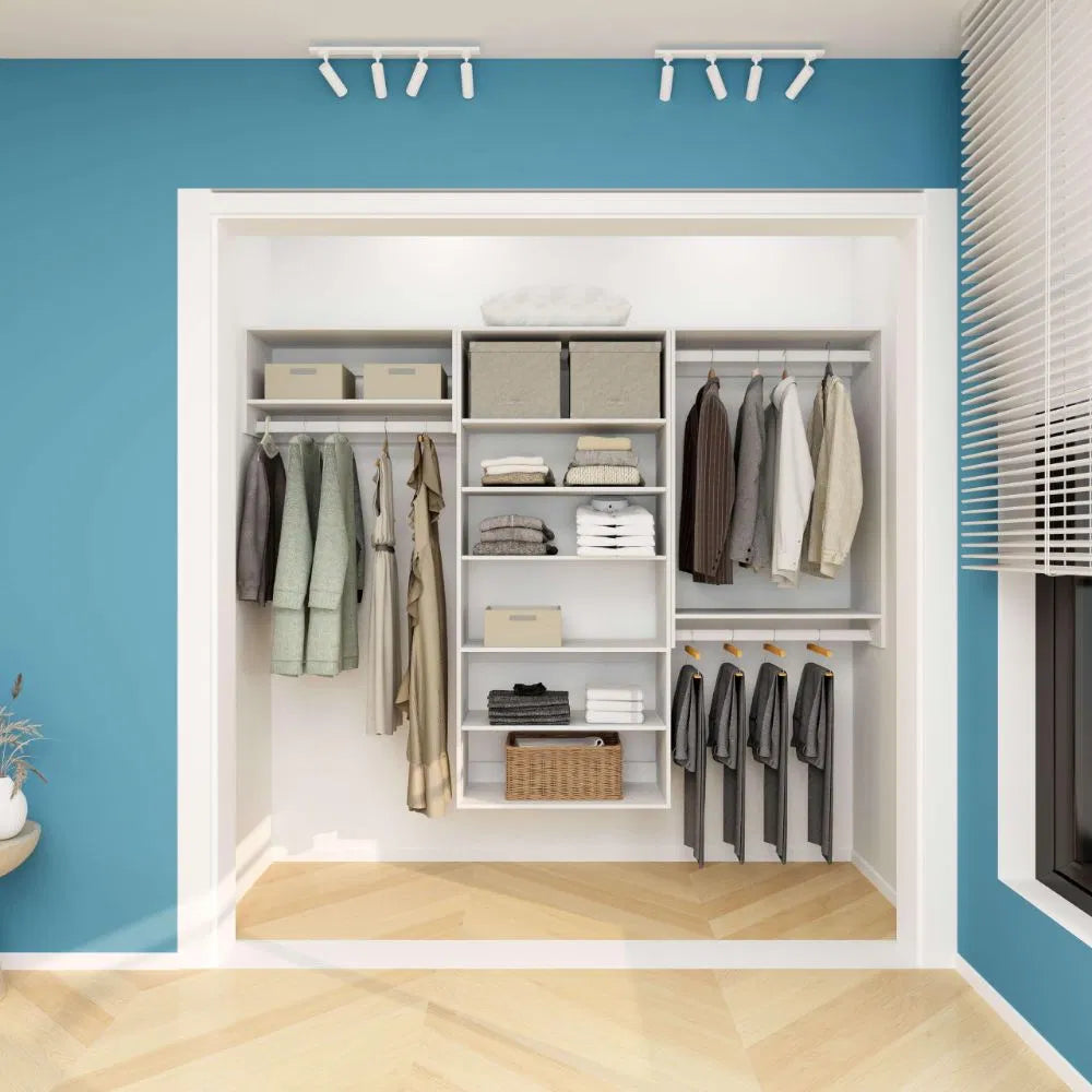Livelylodge Modular Wardrobe Closet - Freestanding White With