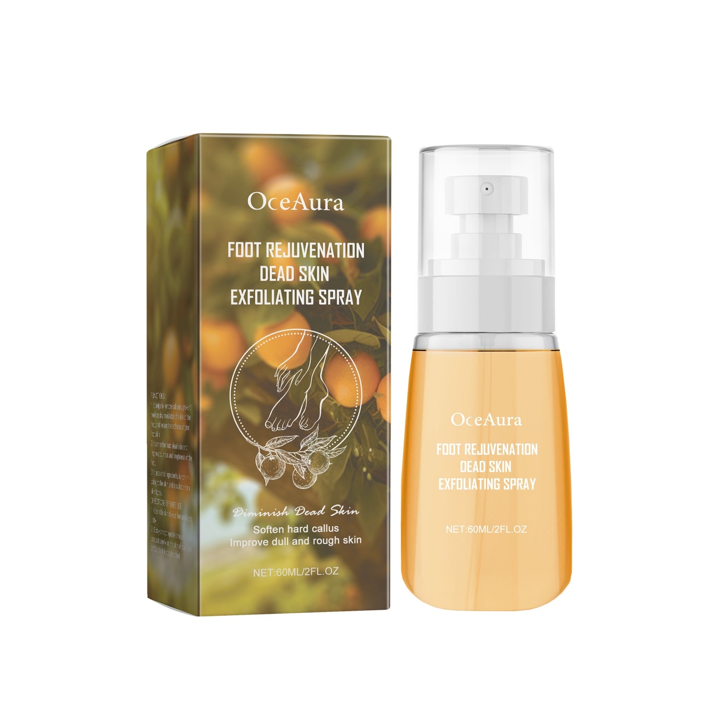 Anti-Crack Nourishing Foot Care Spray 60ml - Hydrating Skin Treatment