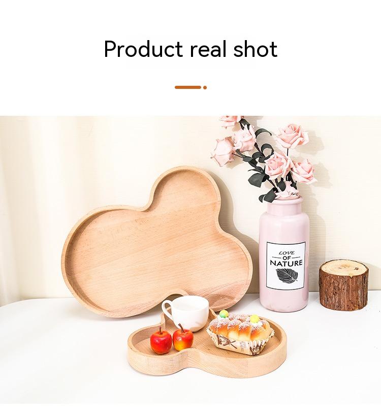 Wooden Dim Sum Plate Ornaments - Modern Home Decor, Gift Idea