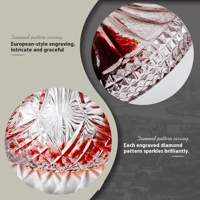 Elegant Glass Wine Decanter 1000ml - Modern Home Barware
