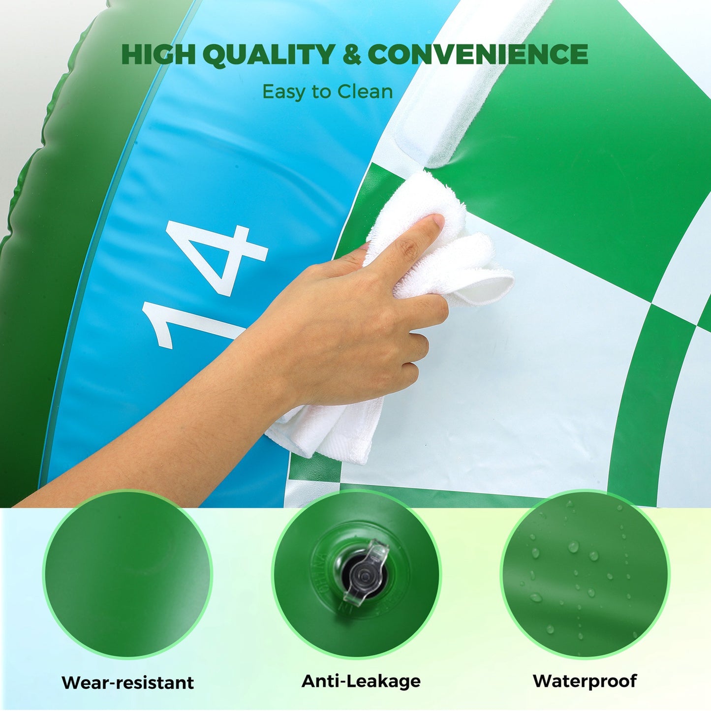 Golf Training Mat - 5x4ft Anti-Slip Hitting Turf for Indoor/Outdoor Practice