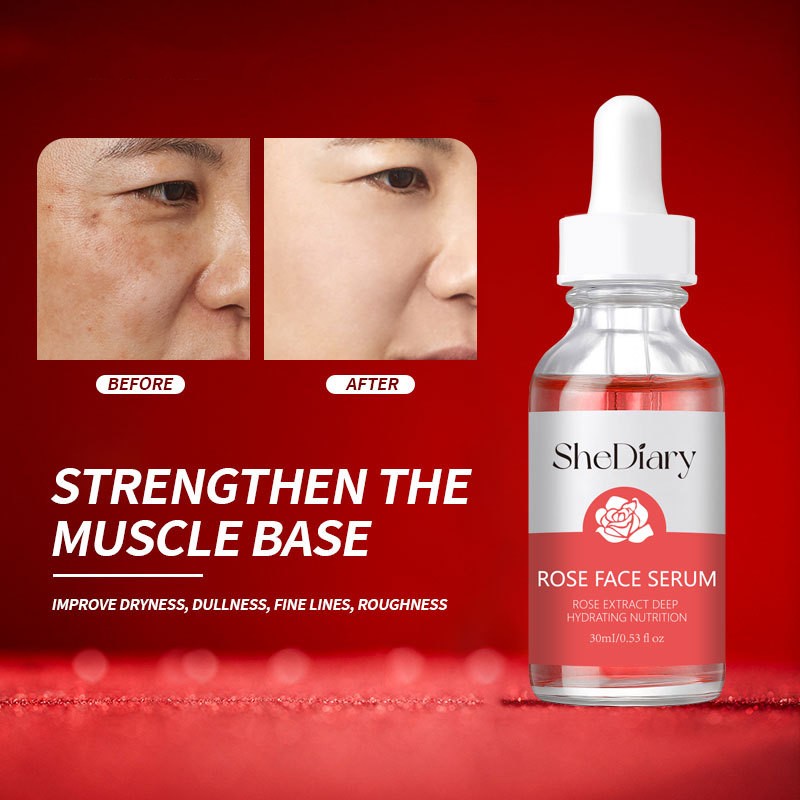 Rose Nourishing Facial Essence for Dry Skin - 30ml Moisturizing Care Solution