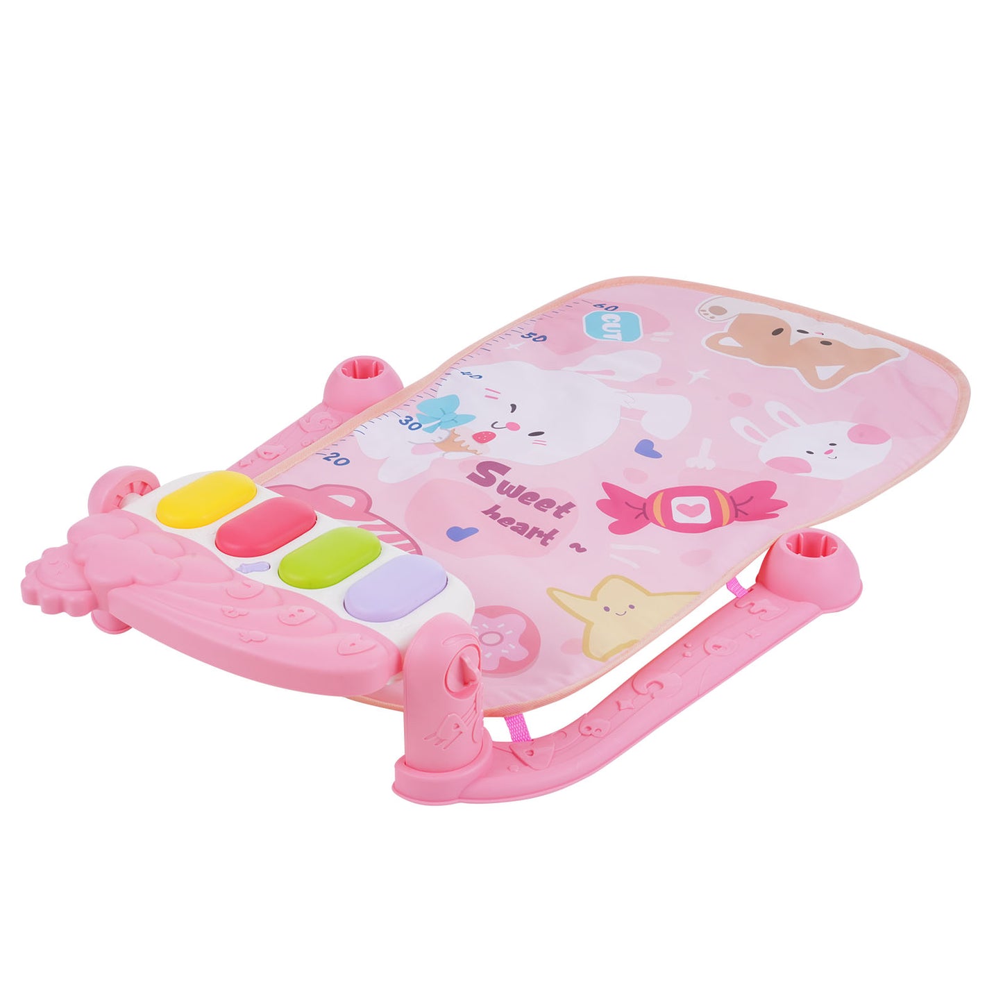 Baby Piano Play Mat with Colorful Toys - Musical Activity Gym