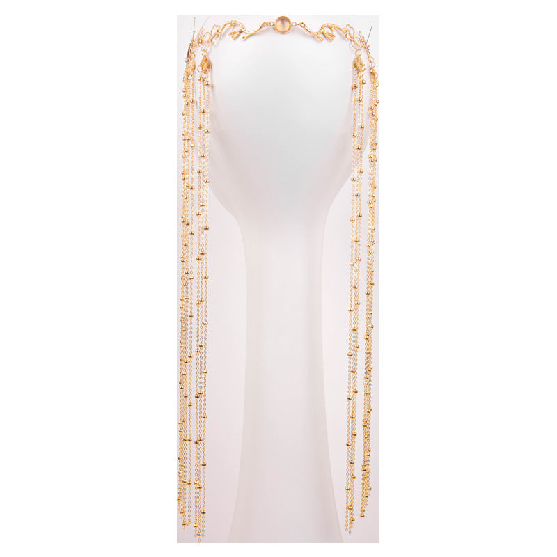 Flower Tassel Head Curtain Hair Accessory