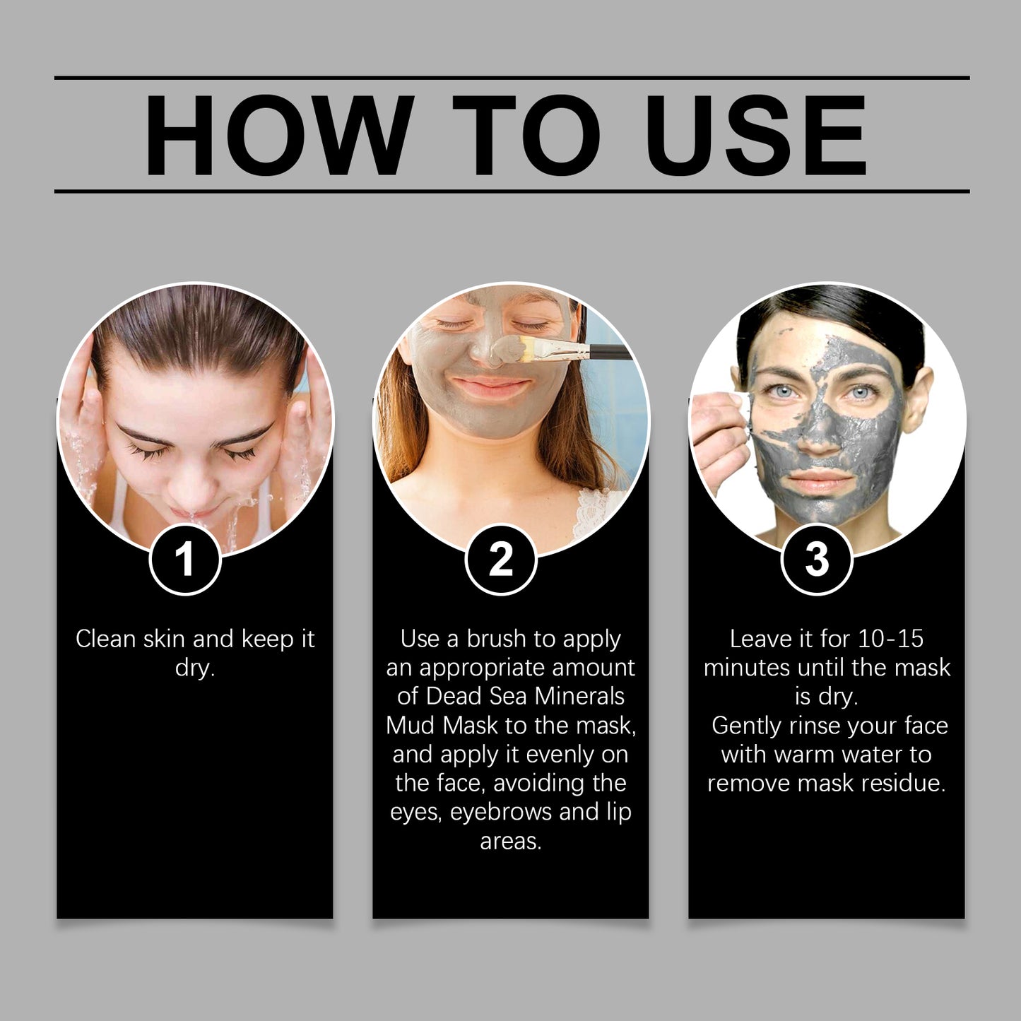 Dead Sea Mud Facial Cleansing Mask with Aloe & Seaweed Extract - 134g