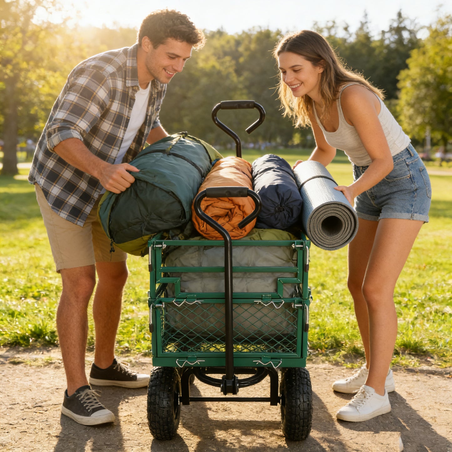 Wagon Cart Garden Trucks Make It Easier To Transport Firewood