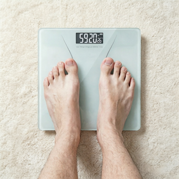 Slim White Personal Scale - High Precision, 180kg Capacity