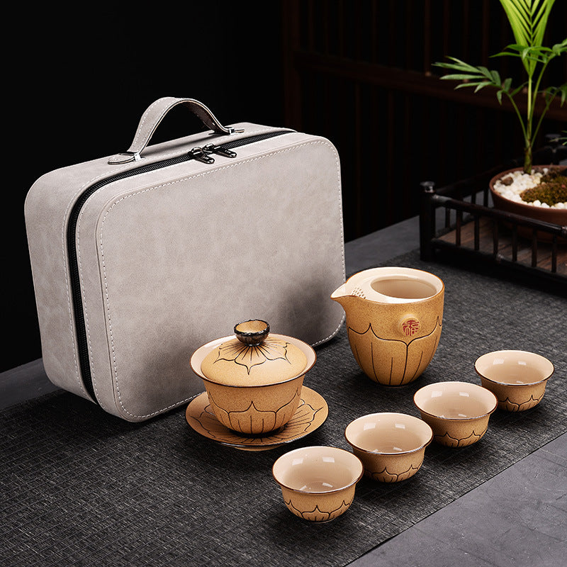 Ceramic Gaiwan Tea Set with Multiple Variants - Traditional Chinese Style