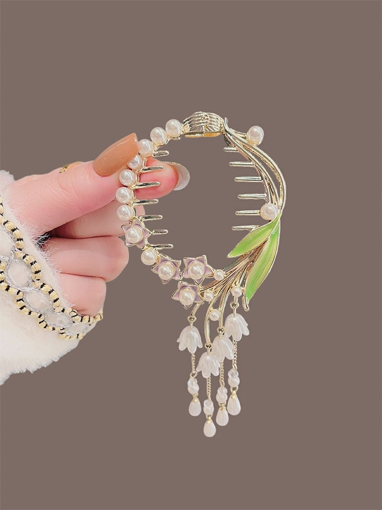 Mori Ancient Style Flower Hair Clip - Multiple Colors