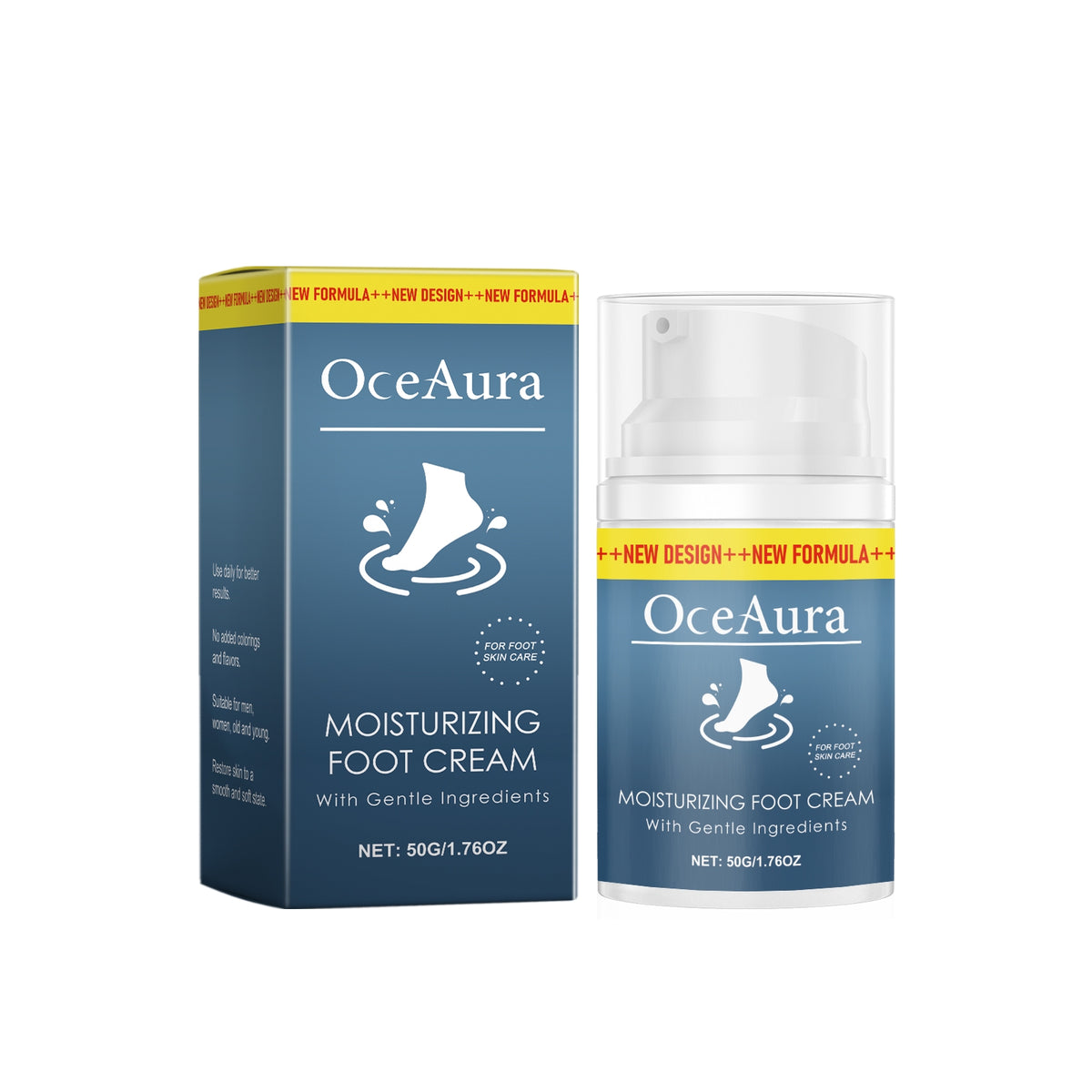 Moisturizing Foot Cream 50g - Hydrating Skin Care for Dry Feet