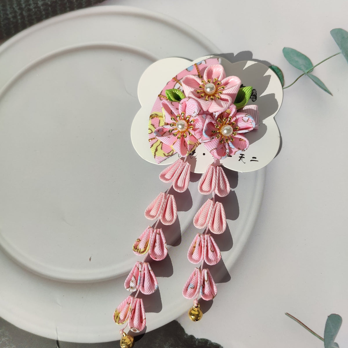 Floral Hairpin Japanese-Style Vintage Hair Clip
