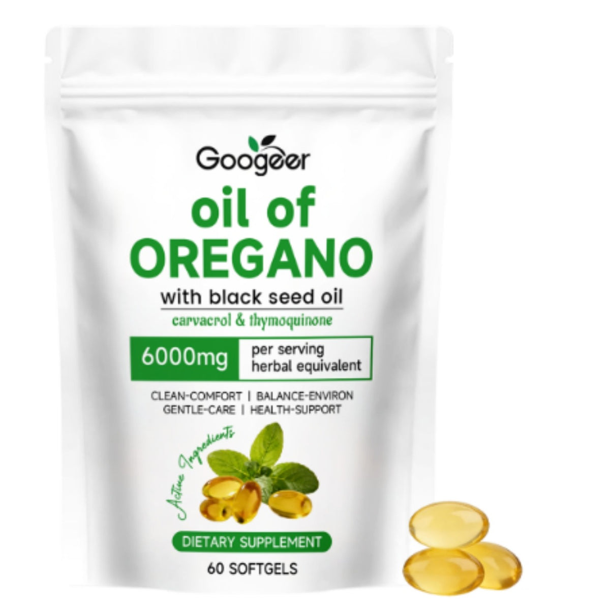 Oregano Oil Softgel Capsules - 60 Count