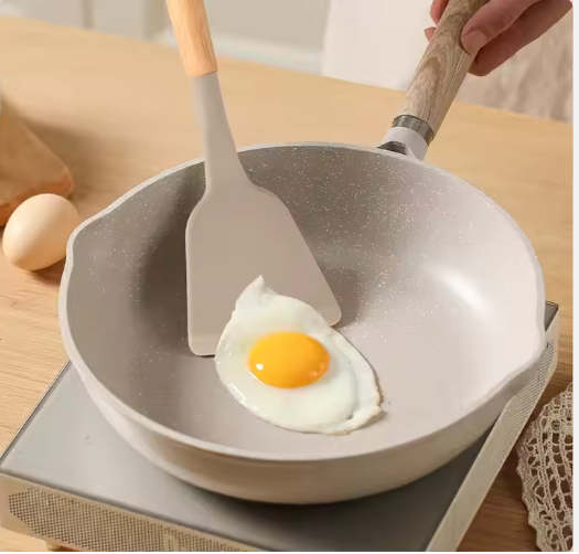 12-Piece Non-Stick Silicone Kitchen Utensil Set - Khaki