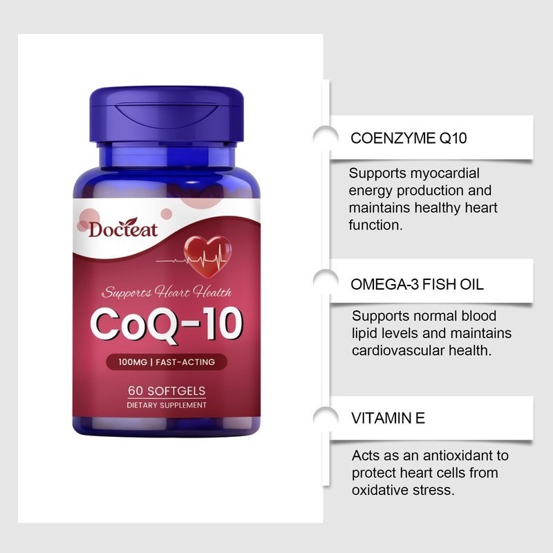 Coenzyme Q10 Softgel Capsules – 60 Count