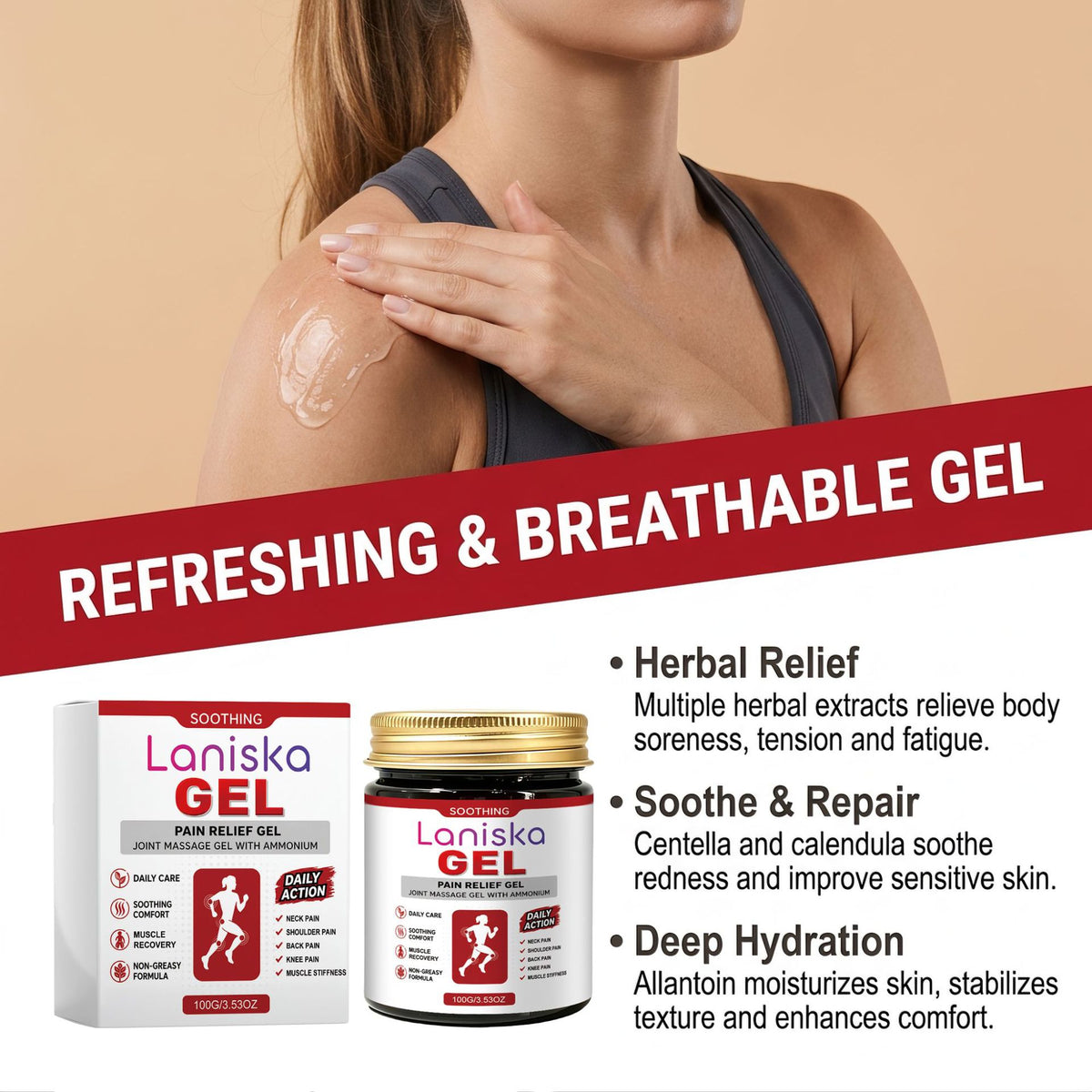 Refreshing Massage Gel for Joint Care - 100g