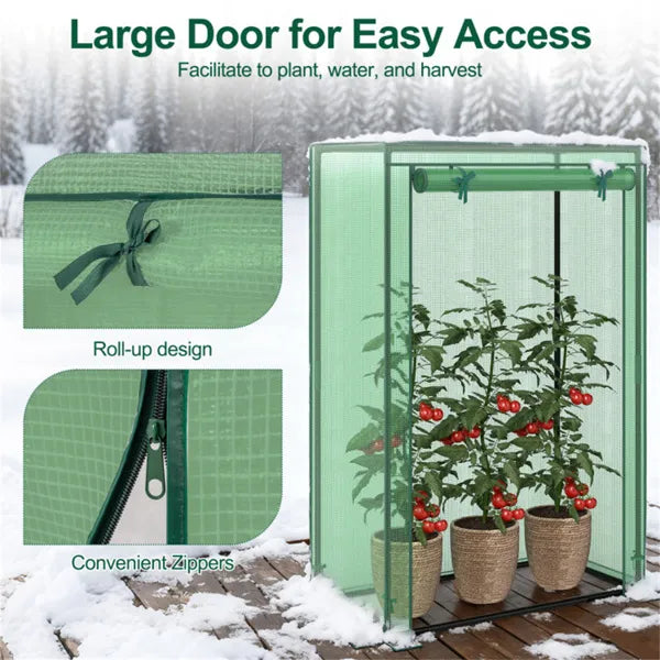 Portable Mini Greenhouse 39" x 20" x 59" - Tool-Free Assembly