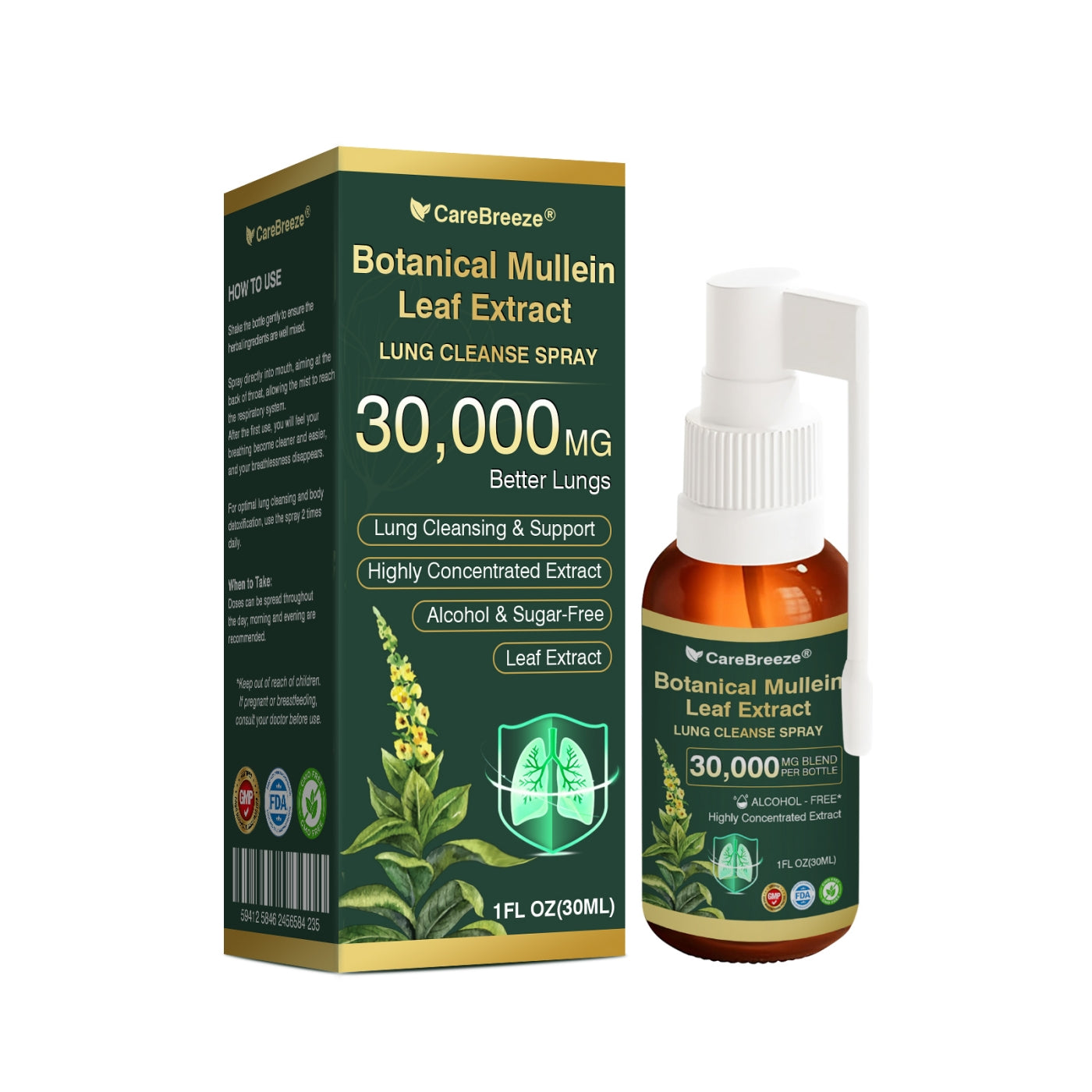 Body Soothing Spray - Organic Eucalyptus Mint Calendula 30ml