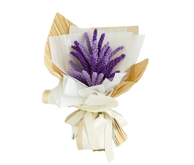 Handmade Crochet Yarn Art Bouquet DIY Craft Kit - Wool Material