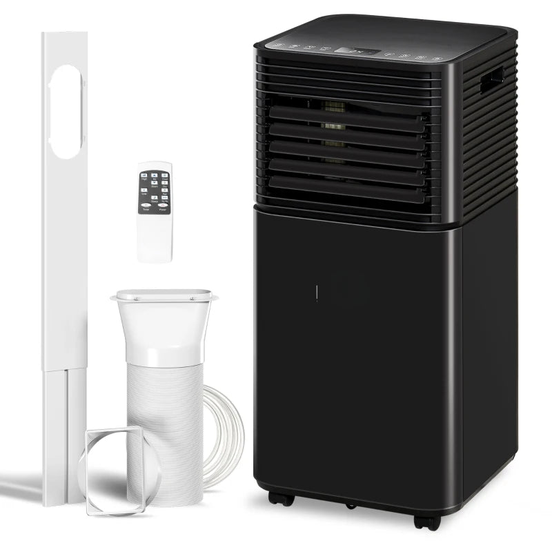 Portable Air Conditioner - 8000 BTU with Wheels - Black