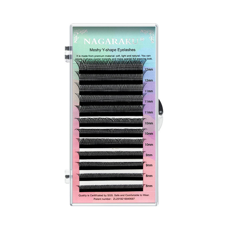 Natural Mesh Woven False Eyelashes - Thick, Light, Reusable for Makeup