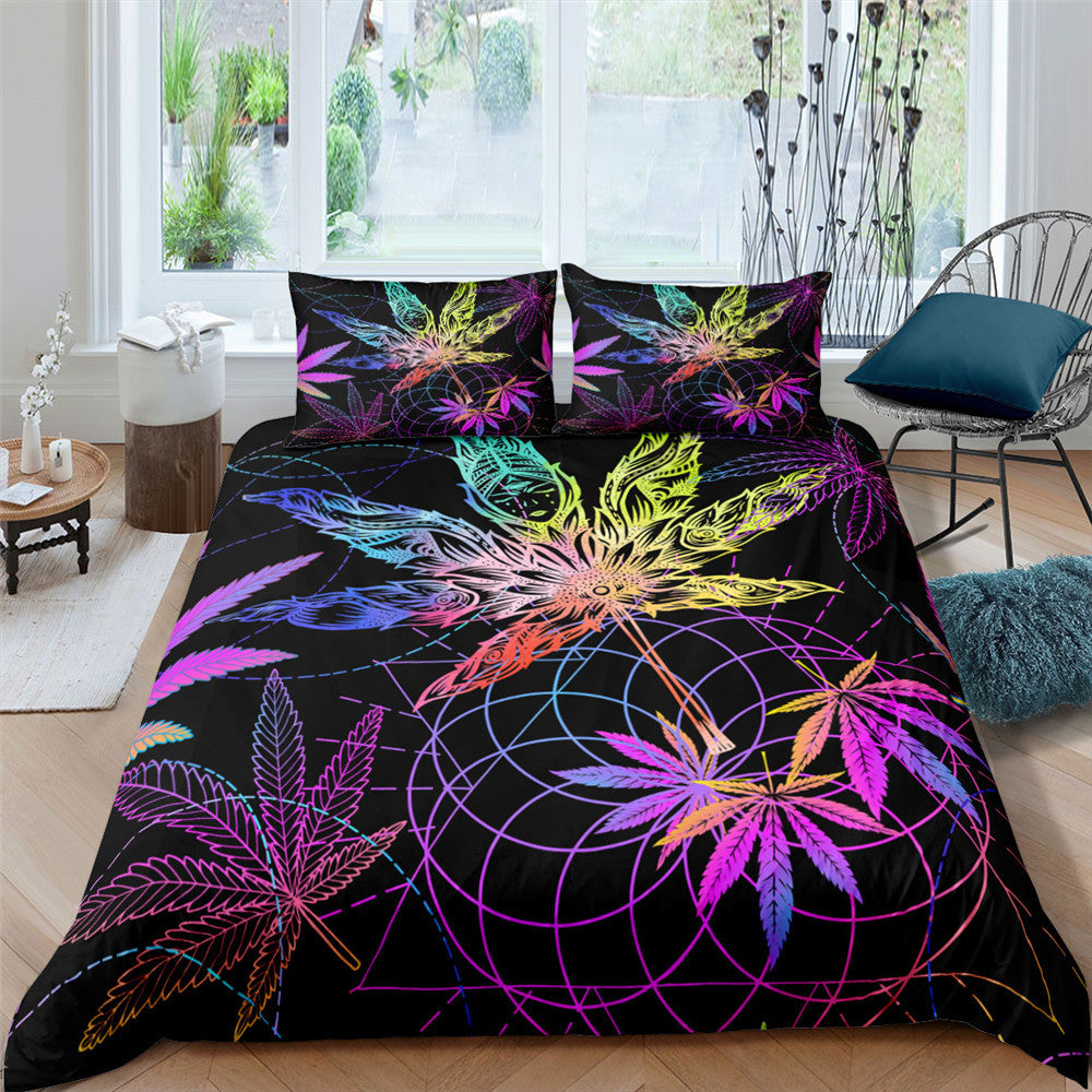 Digital Quilt Cover Set for Home Bedding - Multiple Styles & Sizes