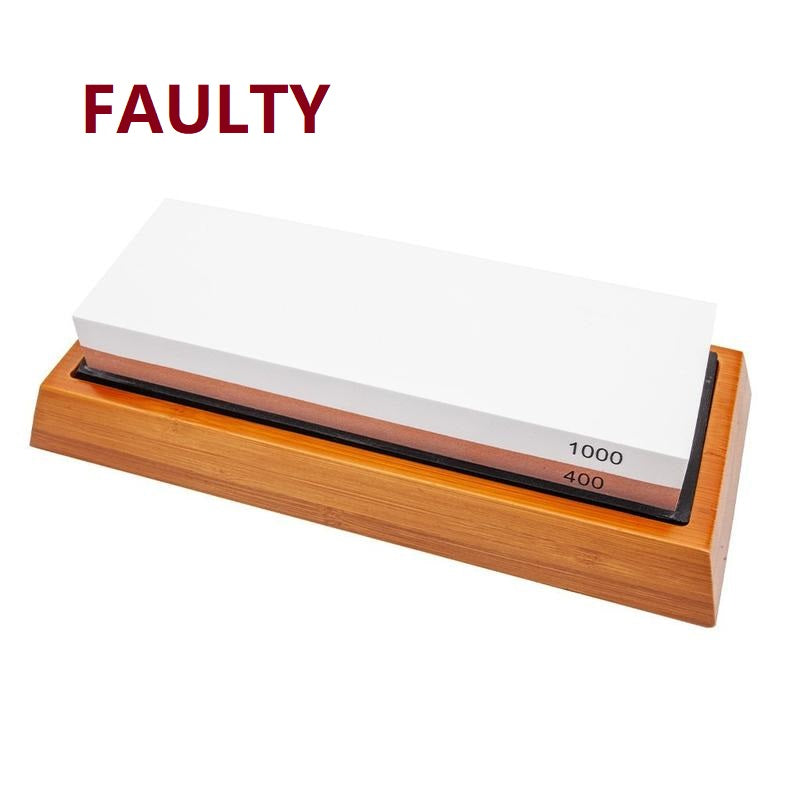 Faulty Premium Whetstone Knife Sharpening Stone 17.8 x 6 x 3 cm