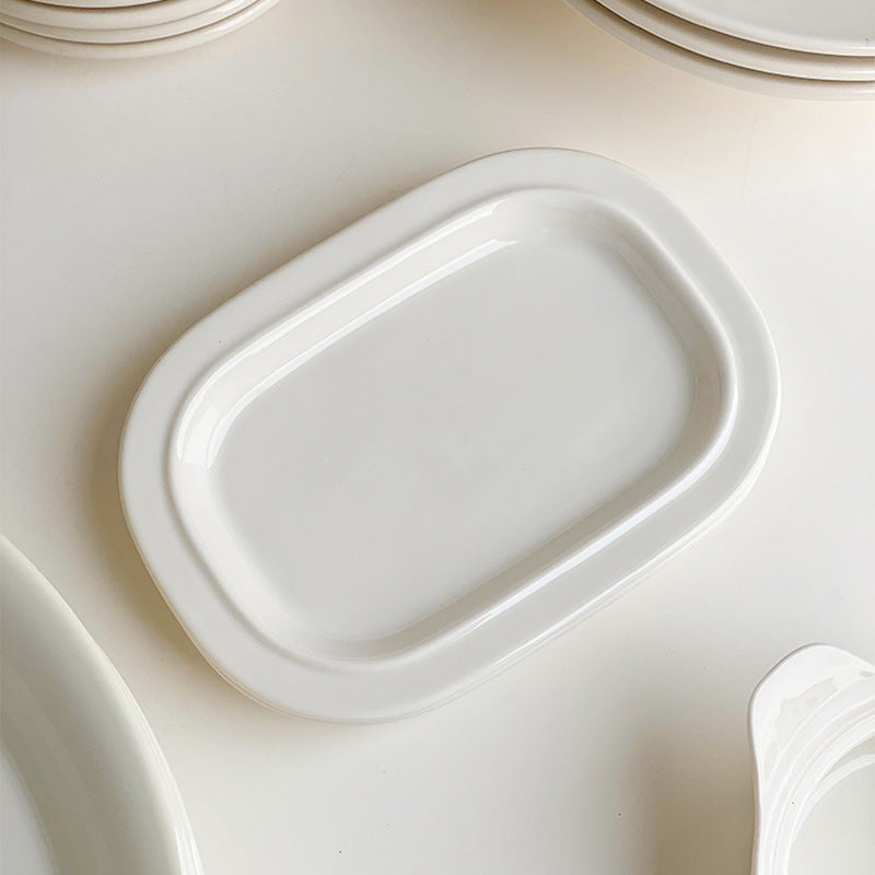 Ceramic Dinner Plates - Assorted Styles, Modern Minimalist Design