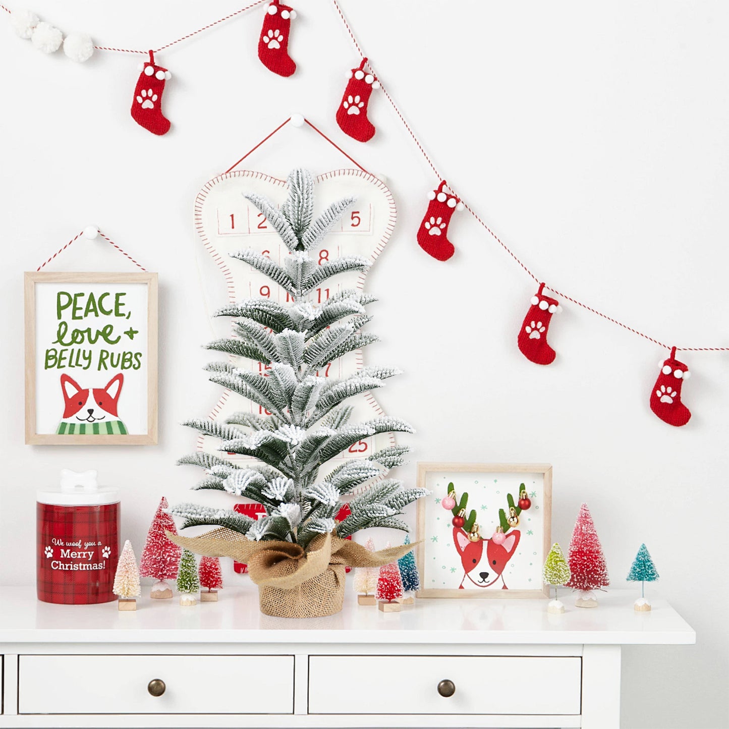 50cm Artificial Christmas Tree - All-PE Cut Twine Design
