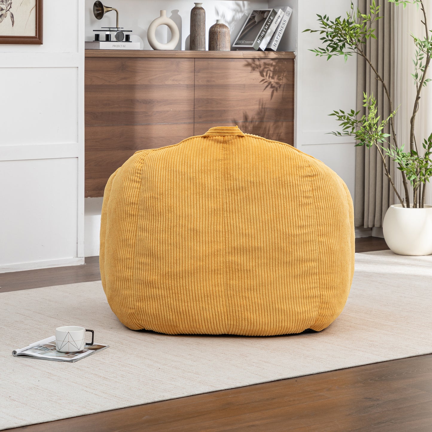 Giant Bean Bag Chair Sofa For Adults Teens, Comfy Corduroy Large