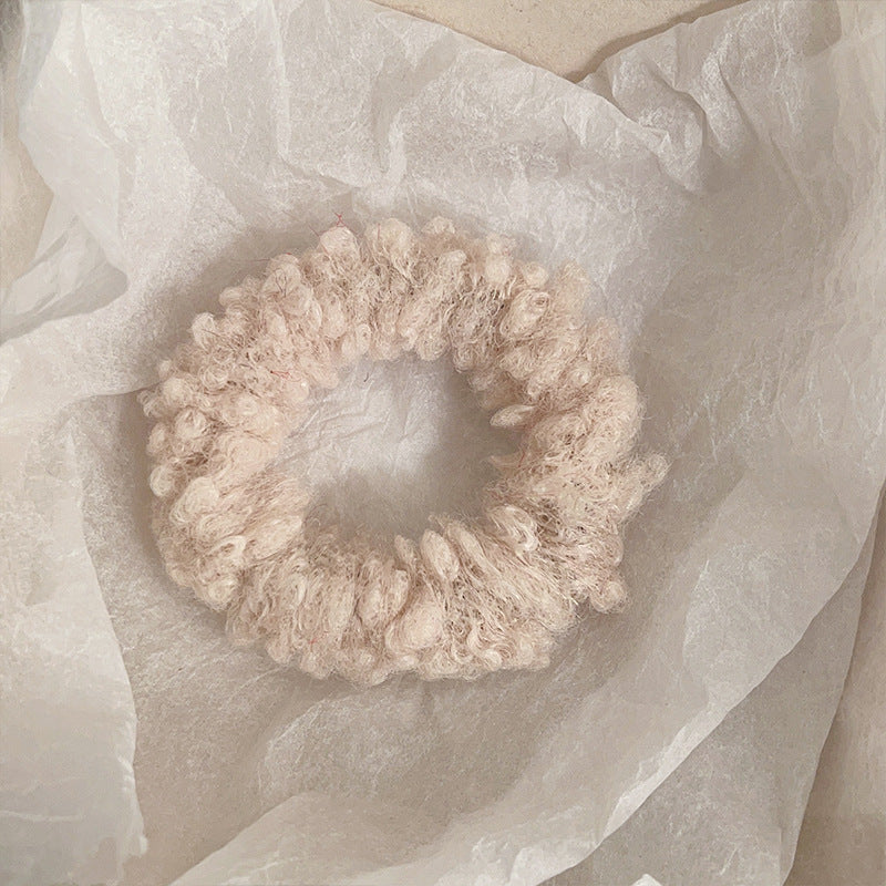 Cute Plush Elastic Hair Scrunchie - Soft Large Intestine Style Hair Band