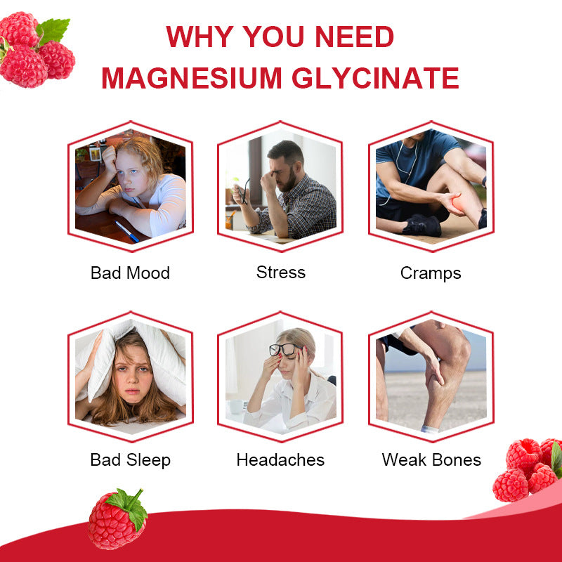Magnesium Gummies 60 Pieces - Mineral Supplements for Health & Wellness