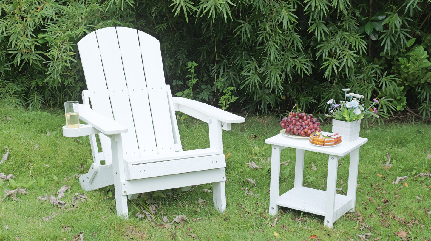 Outdoor Adjustable Lounge Chair With Cup HolderFor Patio Relaxation &