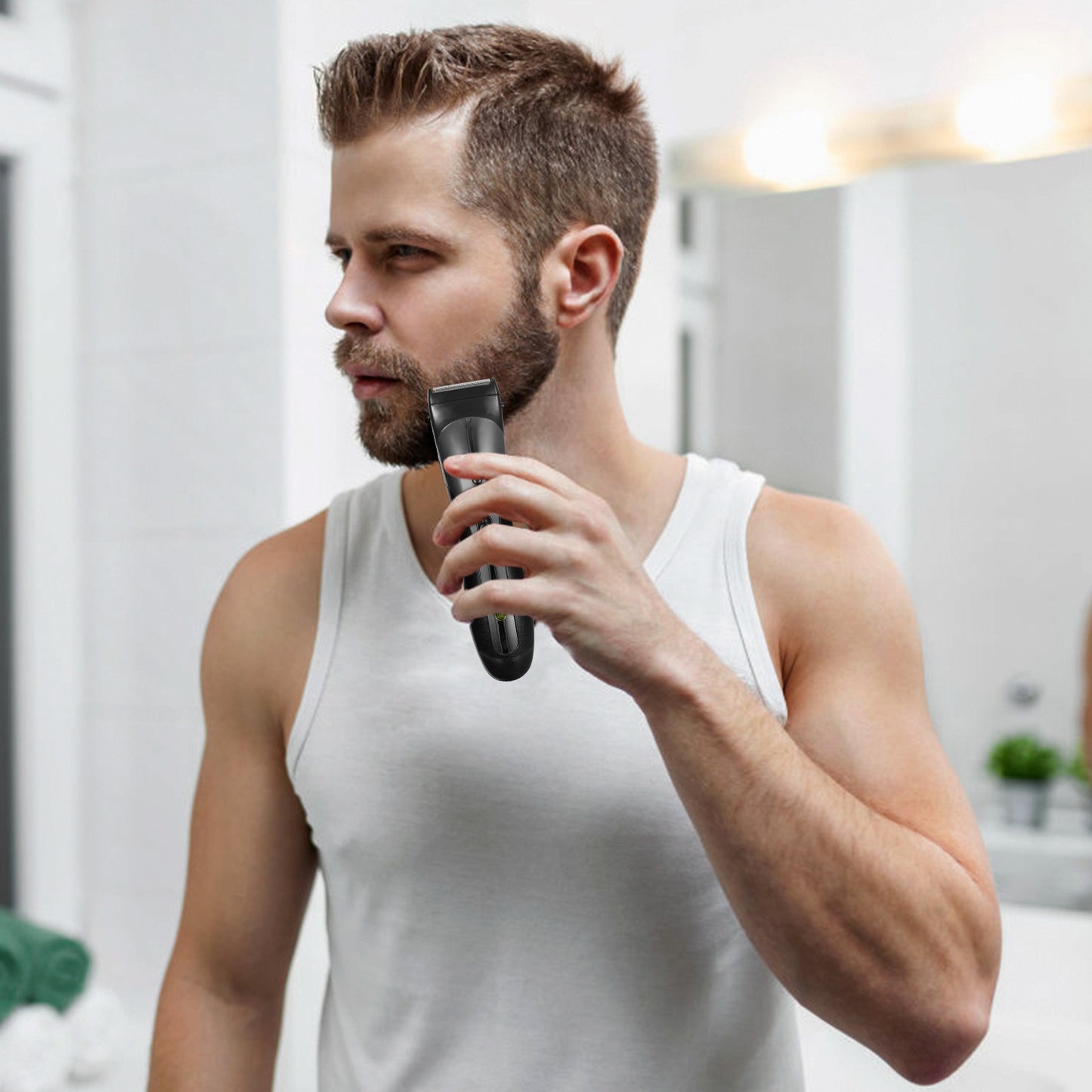 3-in-1 Electric Hair Clipper & Beard Trimmer Set - Rechargeable Grooming Kit