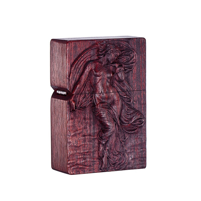High-End Kerosene Lighter with Brocade Box Packaging - Multiple Colors